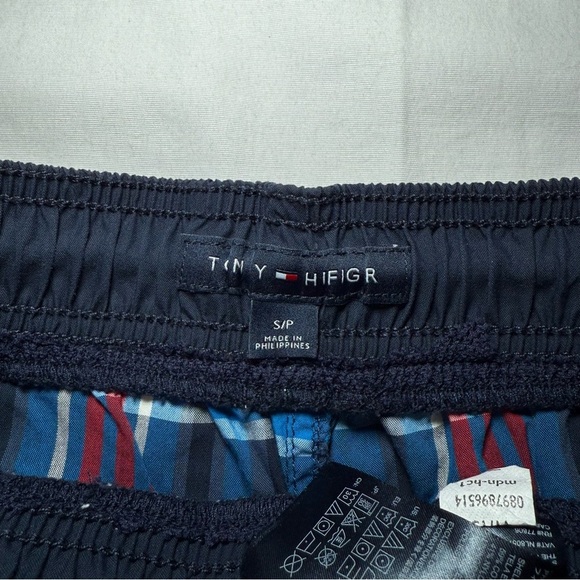 Tommy Hilfiger Swim Trunks Mens Small Plaid Drawstring Not Lined Tommy Trunks - Picture 3 of 8